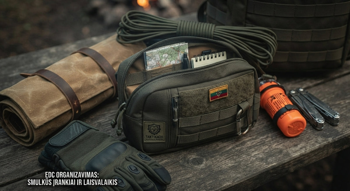 Taktinis utilitariaras dėklas „Taktika24  (MOLLE sistema, dvigubas užtrauktukas)