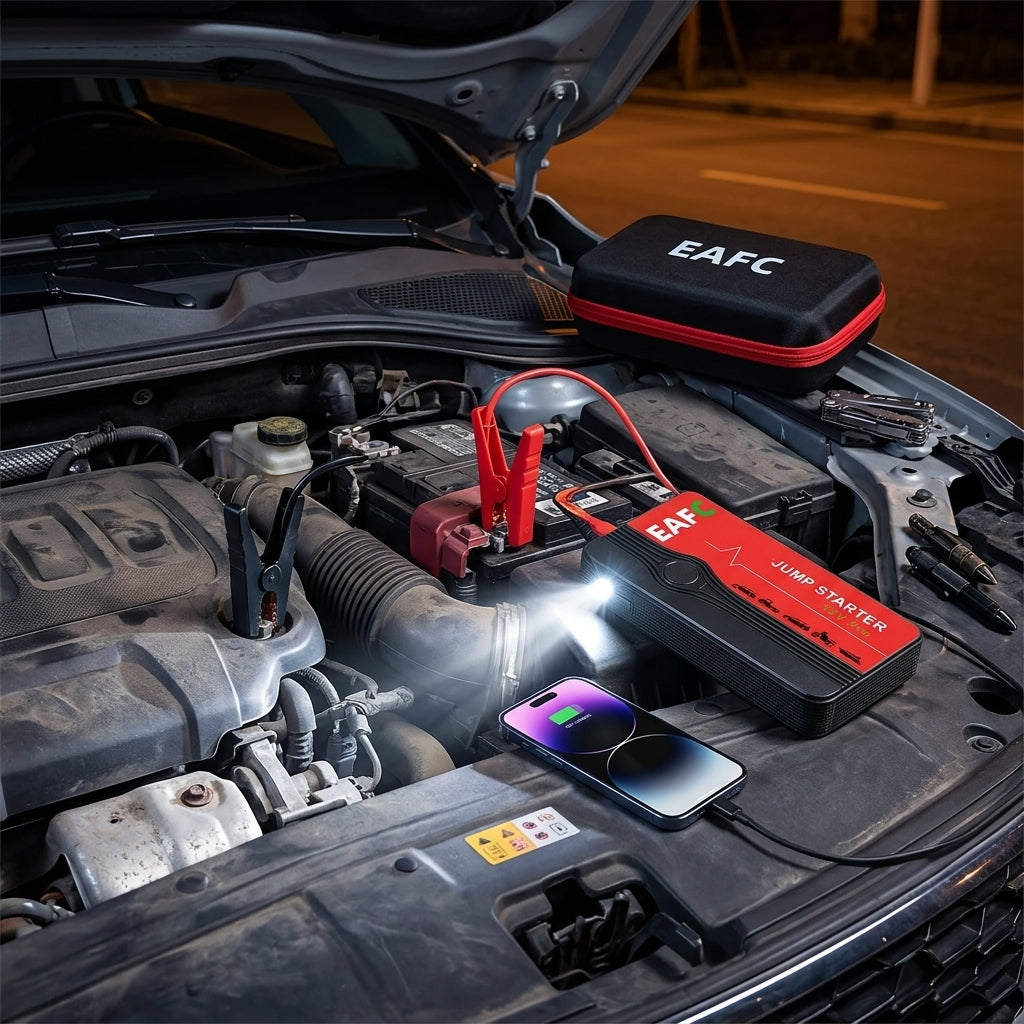 Taktika24 EAFC 600A – Nešiojamas Automobilio Užvedėjas ir Išorinė Baterija
