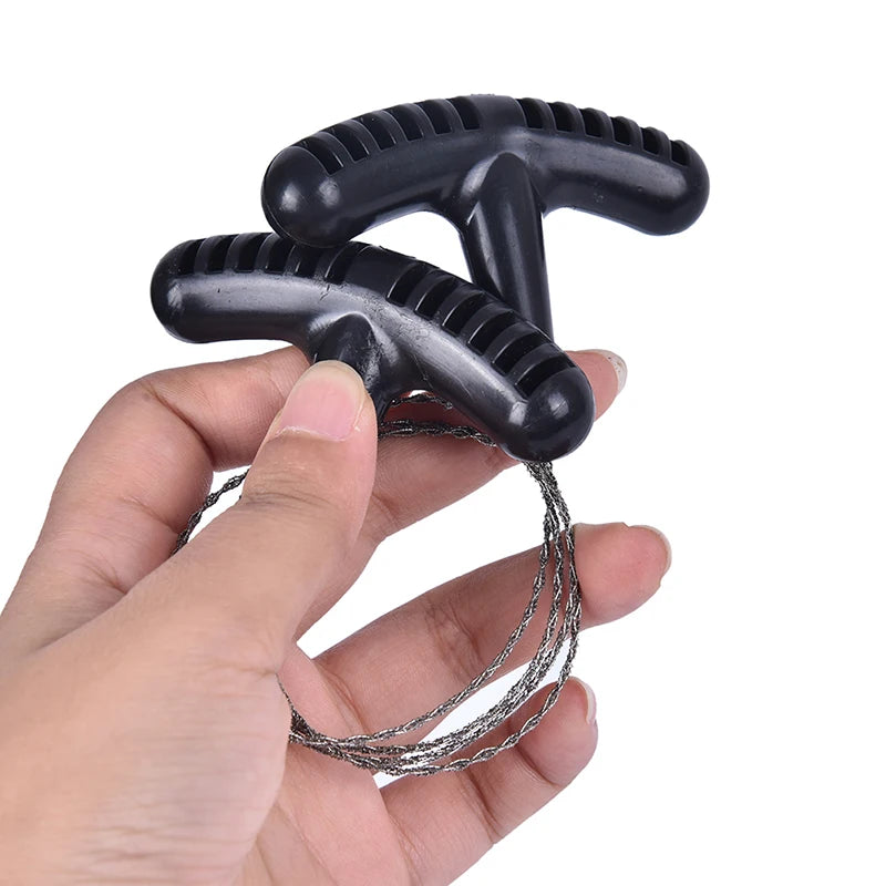 Kompaktiškas rankinis plieninis grandininis pjūklas stovyklavimui ir žygiams Taktika24