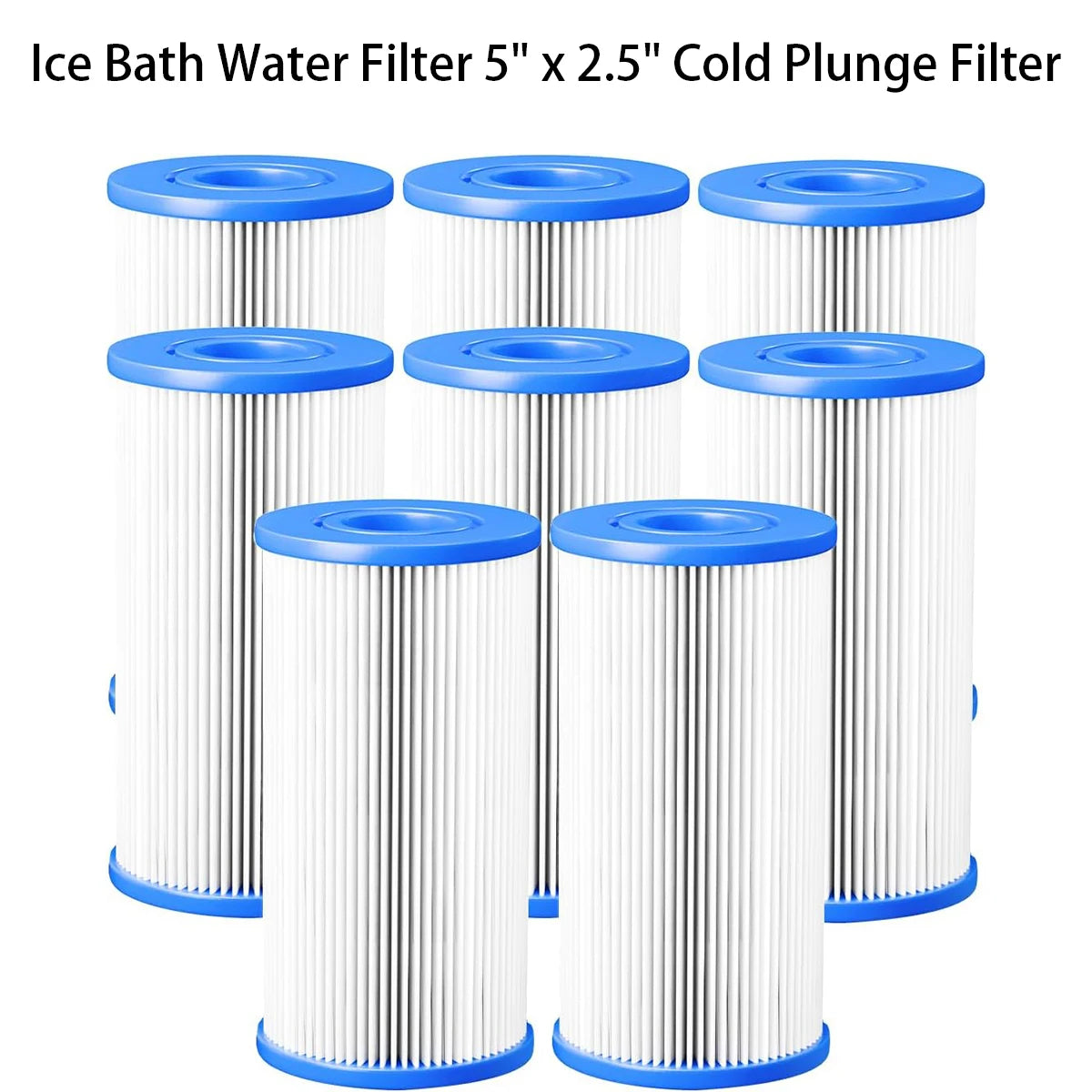 20 Micron 5" x 2.5" Water Filter Replacement Cold Plunge Filter Cartridget Ice Bath Water Filter 5" x 2.5" Cold Plunge Filter